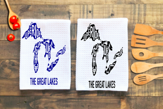 Michigan Themed Microfiber Kitchen Towel