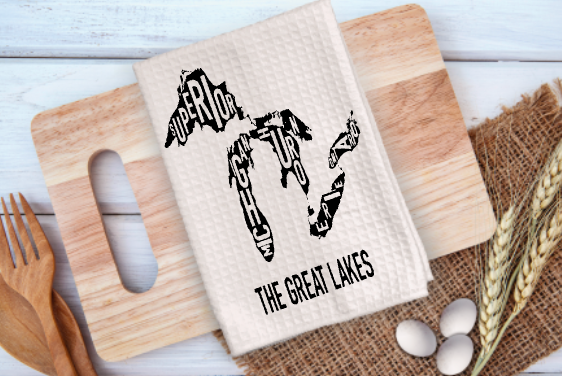 Michigan Themed Microfiber Kitchen Towel