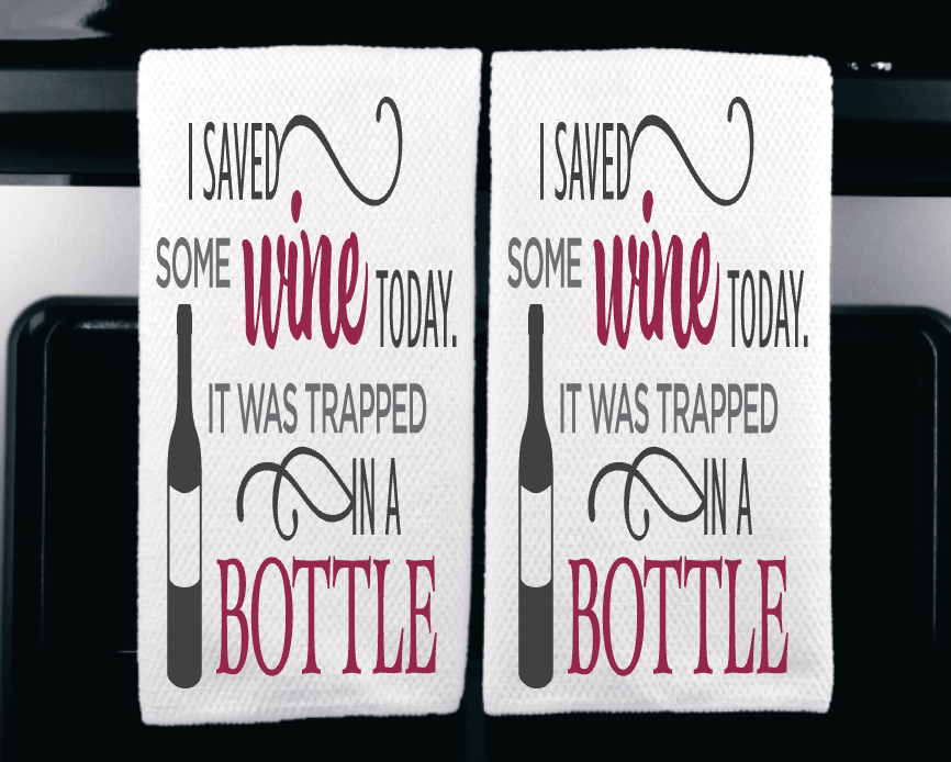 I saved some wine microfiber towel