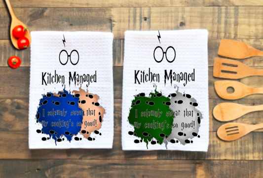 Harry Potter "Kitchen Managed" Microfiber towel