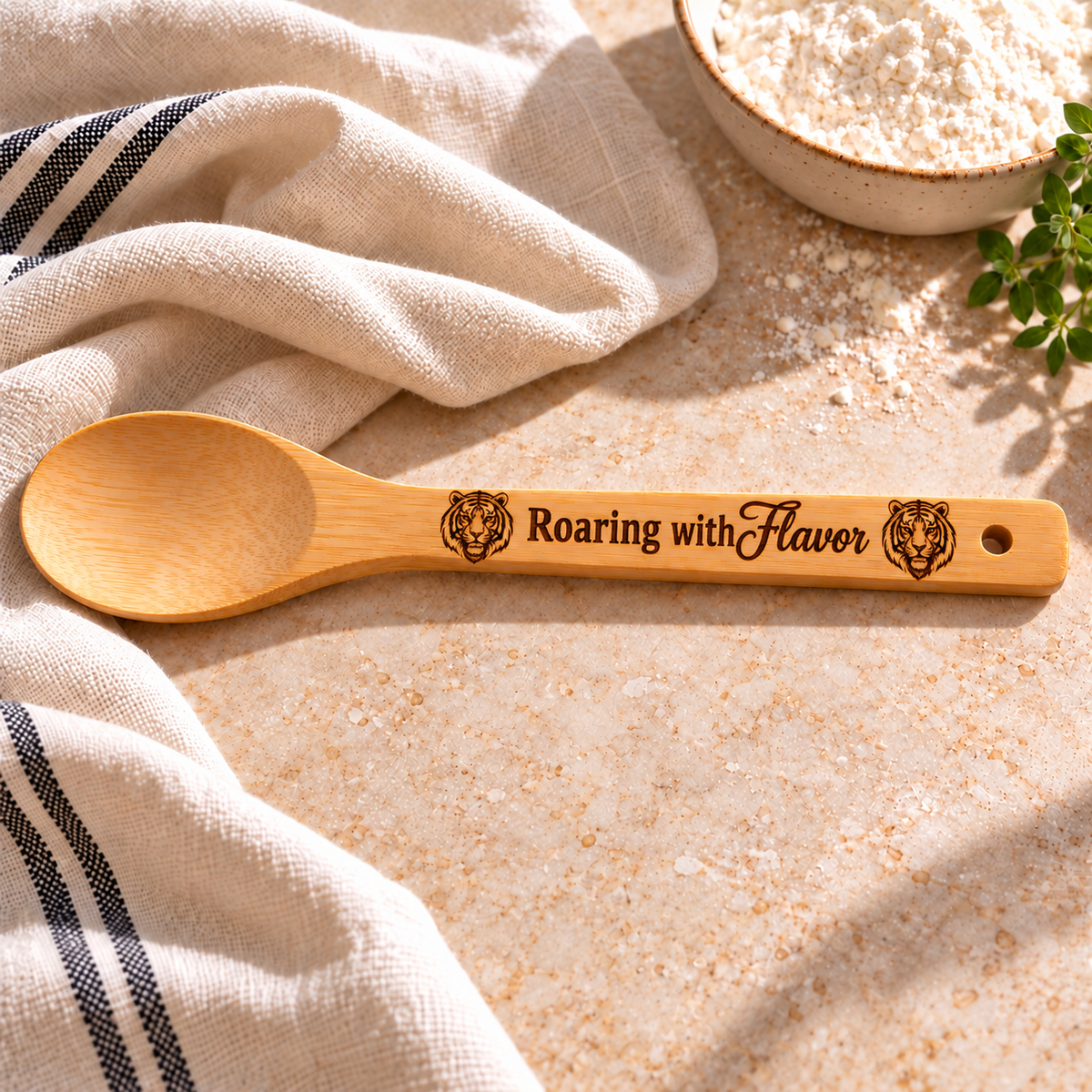 Detroit Sports Themed Engraved Wooden Spoon