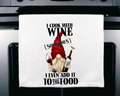 I Cook With Wine Microfiber towel