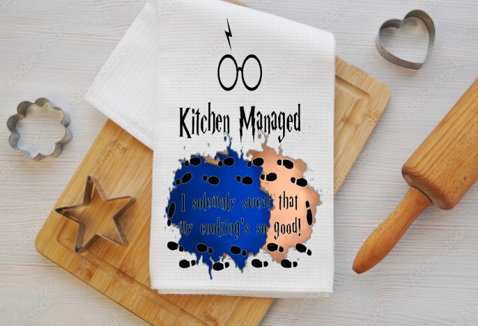 Harry Potter "Kitchen Managed" Microfiber towel