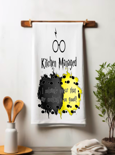 Harry Potter "Kitchen Managed" Microfiber towel