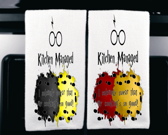 Harry Potter "Kitchen Managed" Microfiber towel