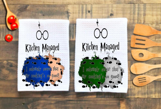 Harry Potter "Kitchen Managed" Microfiber towel