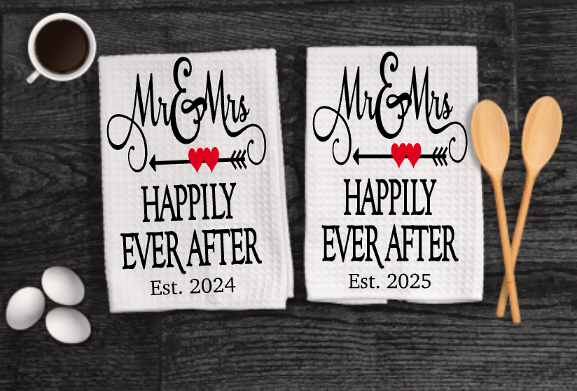 Happily Ever After Microfiber Kitchen Towel