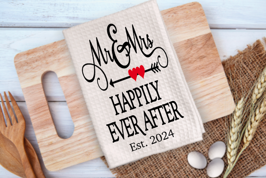 Happily Ever After Microfiber Kitchen Towel