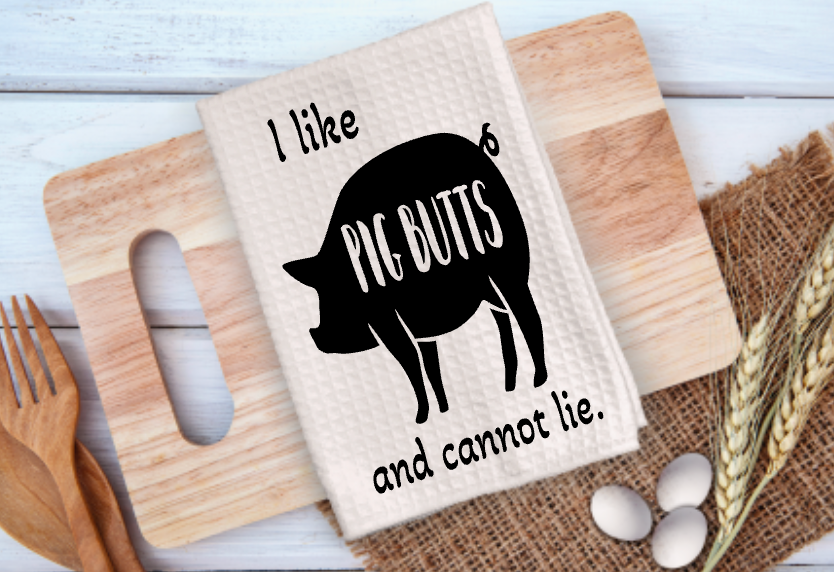 Pork Themed Microfiber Kitchen Towels