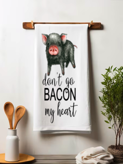 Pork Themed Microfiber Kitchen Towels