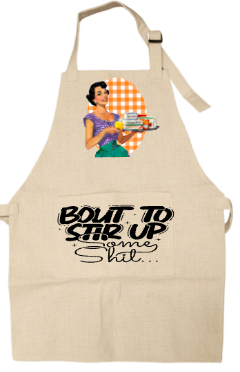 Linen Adult Apron for Cooking and Baking
