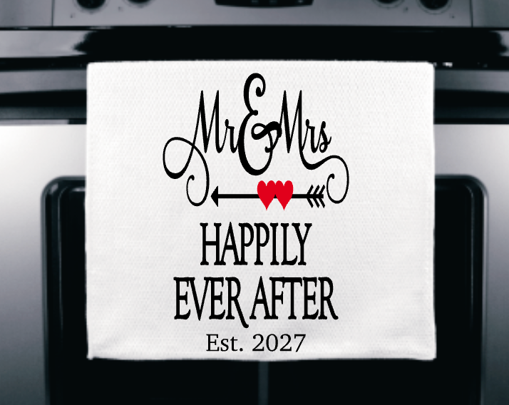 Happily Ever After Microfiber Kitchen Towel