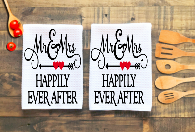 Happily Ever After Microfiber Kitchen Towel