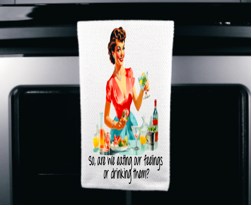 Retro Housewives Microfiber towel