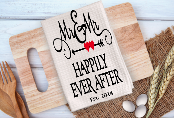 Happily Ever After Microfiber Kitchen Towel