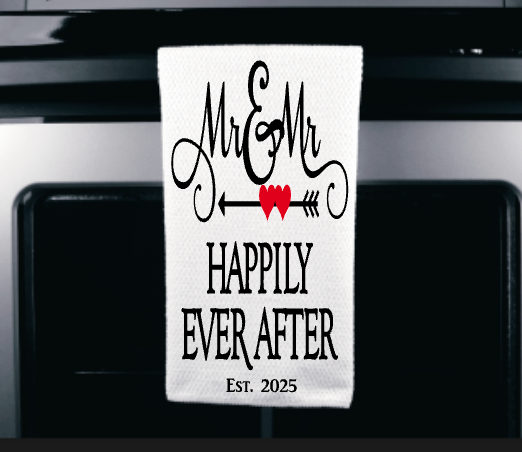 Happily Ever After Microfiber Kitchen Towel