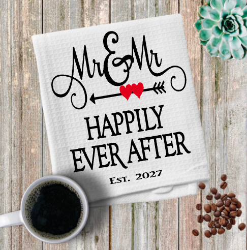 Happily Ever After Microfiber Kitchen Towel