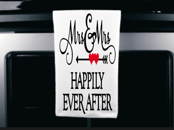 Happily Ever After Microfiber Kitchen Towel