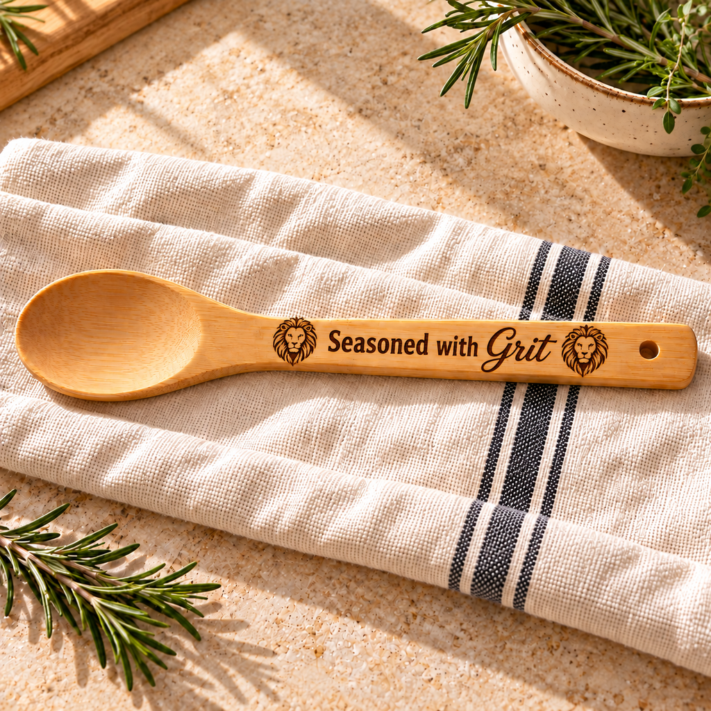 Detroit Sports Themed Engraved Wooden Spoon