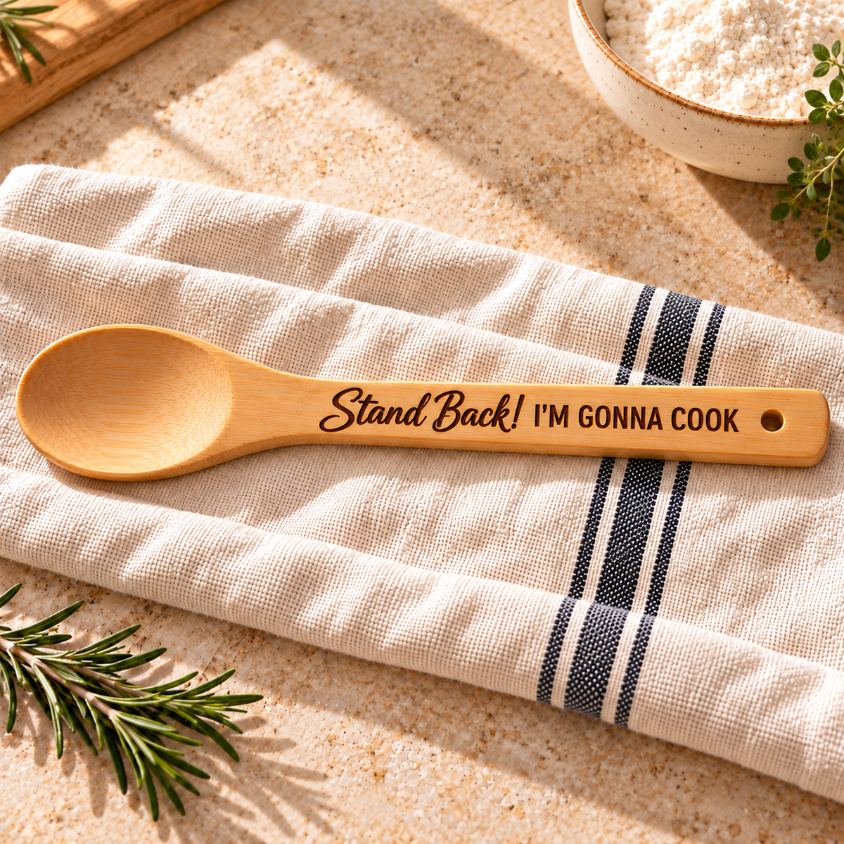 Sassy Sayings Engraved Wooden Spoon