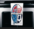 Detroit sports teams cutting board, trivet or towel