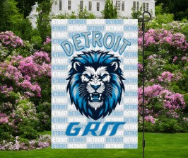 Detroit Lions, Detroit Tigers, MSU Spartans Garden Flag, Yard Flag, Outdoor Welcome Flag